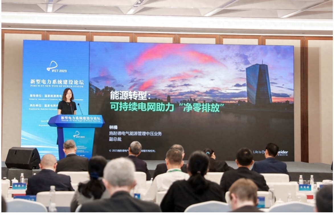 施耐德电气林楠：打造可持续“AG九游未来电网” 助力能源转型迈上新台阶(图1)